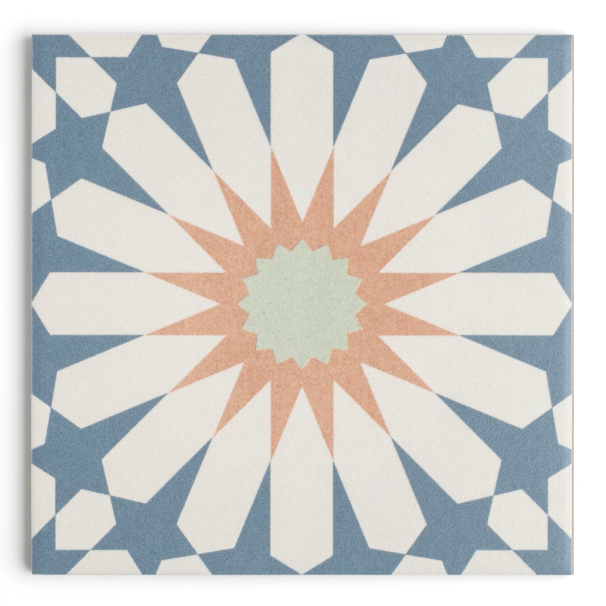 Tropez Blue Patterned Tile