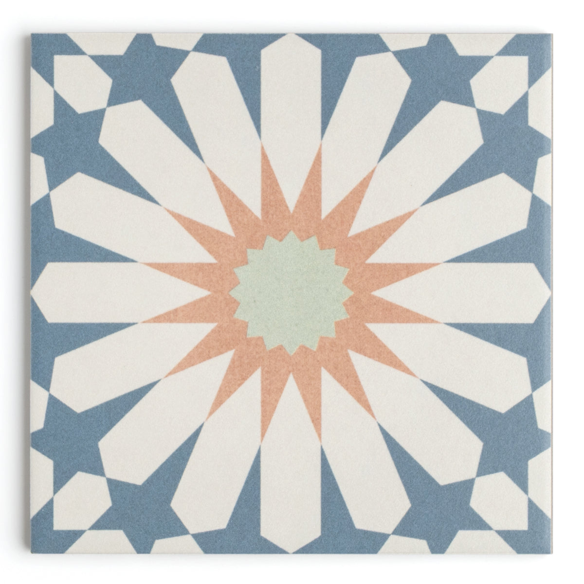 Tropez Blue Patterned Tile