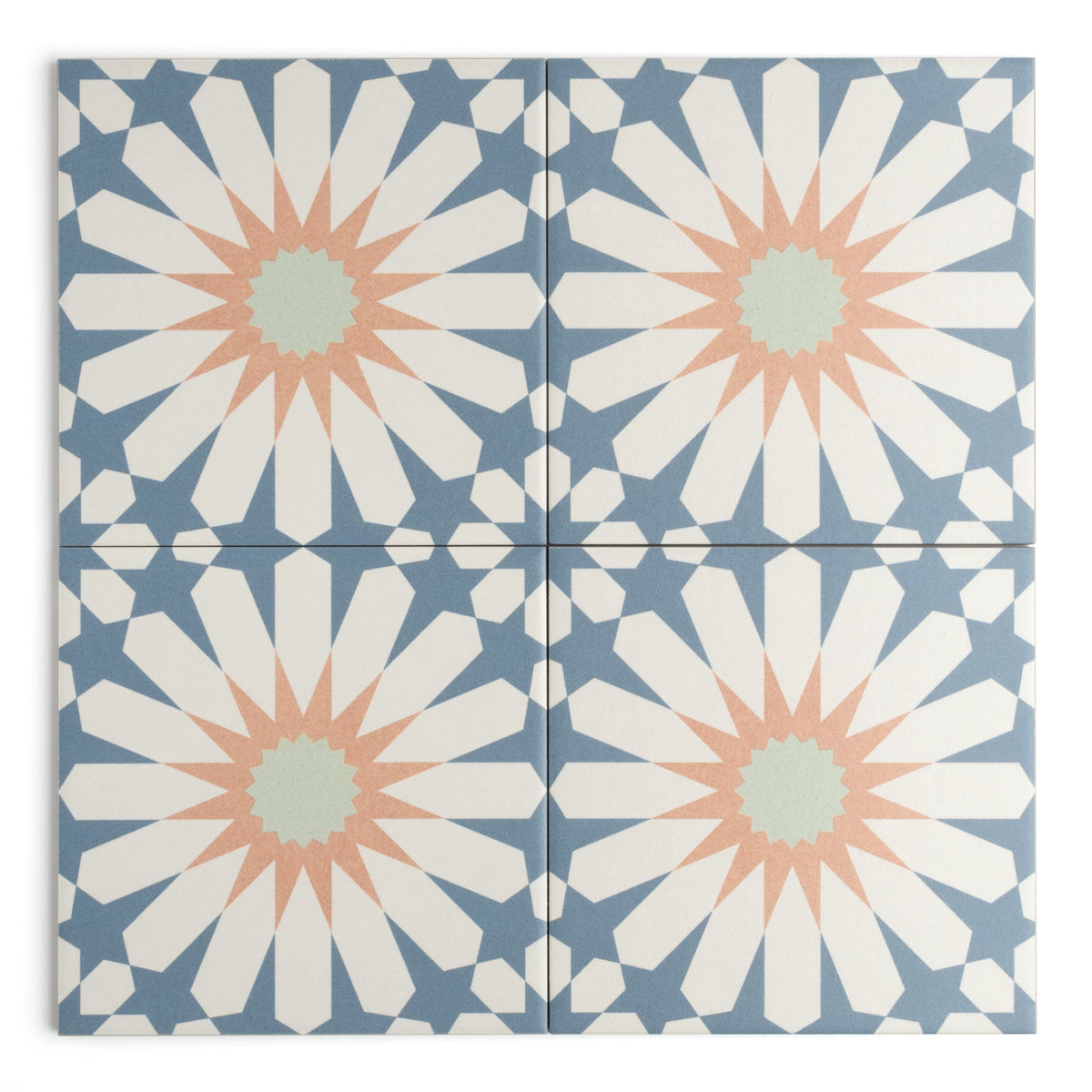 Tropez Blue Patterned Tile