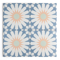 Tropez Blue Patterned Tile