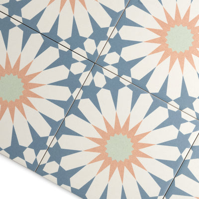 Tropez Blue Patterned Tile