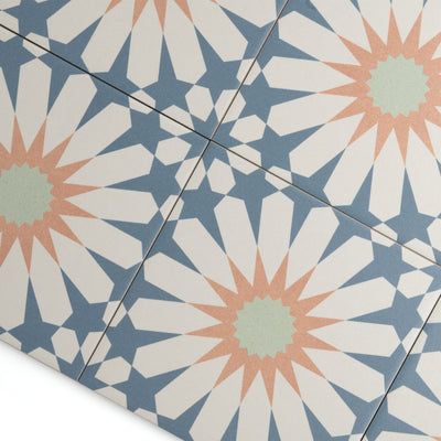 Tropez Blue Patterned Tile