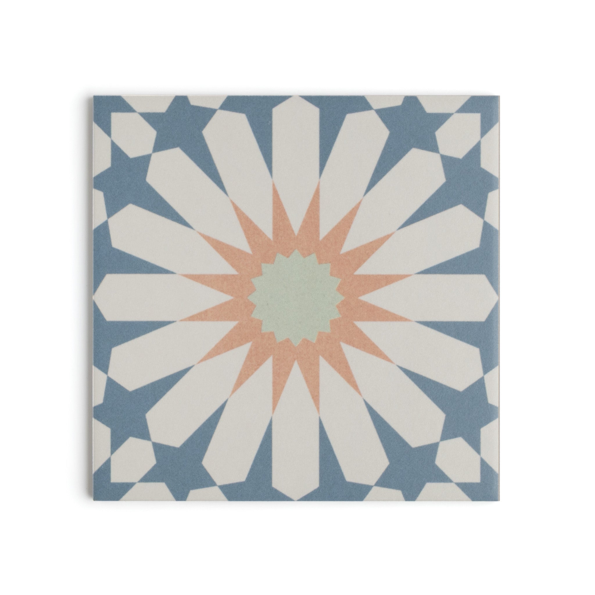 Tropez Blue Patterned Tile