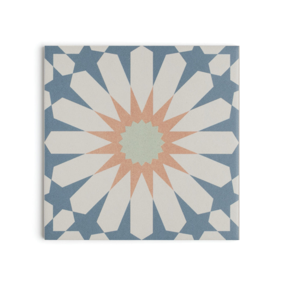 Tropez Blue Patterned Tile