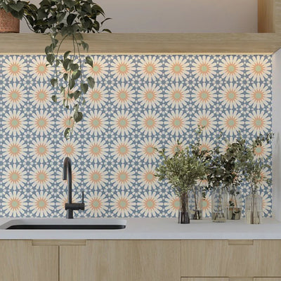 Tropez Blue Patterned Tile