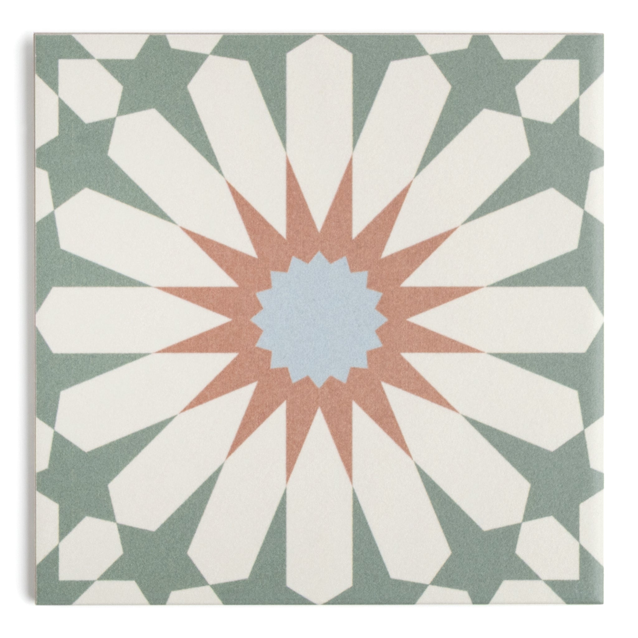 Tropez Mint Patterned Tile