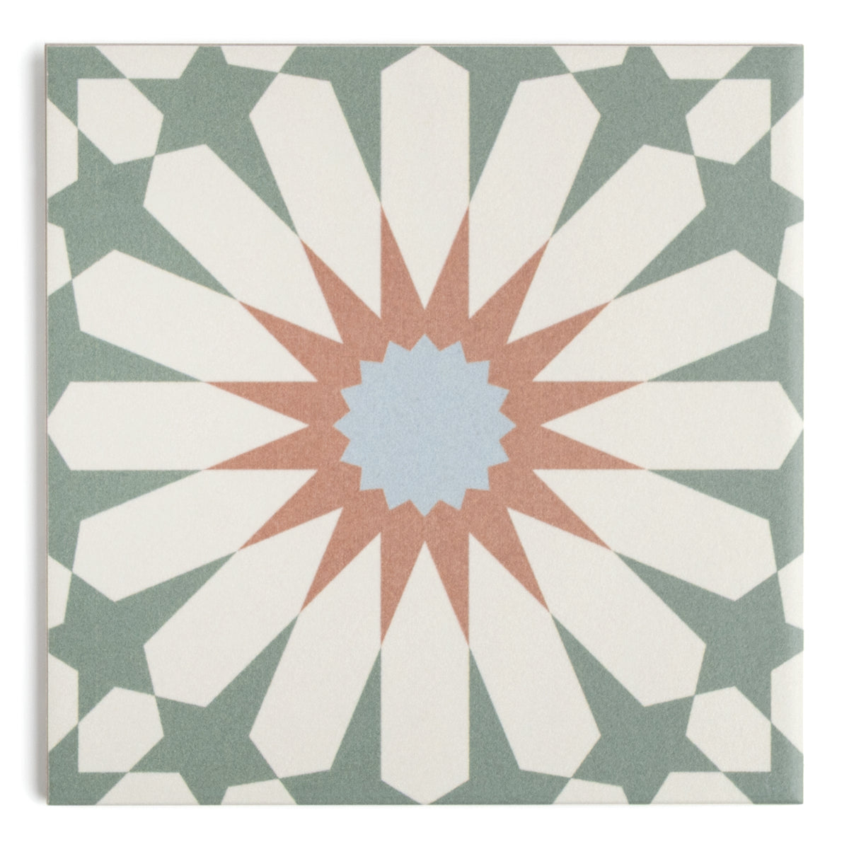 Tropez Mint Patterned Tile