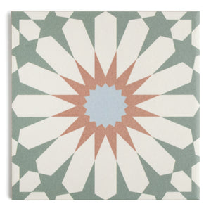 Tropez Mint Patterned Tile