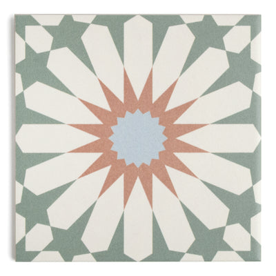 Tropez Mint Patterned Tile