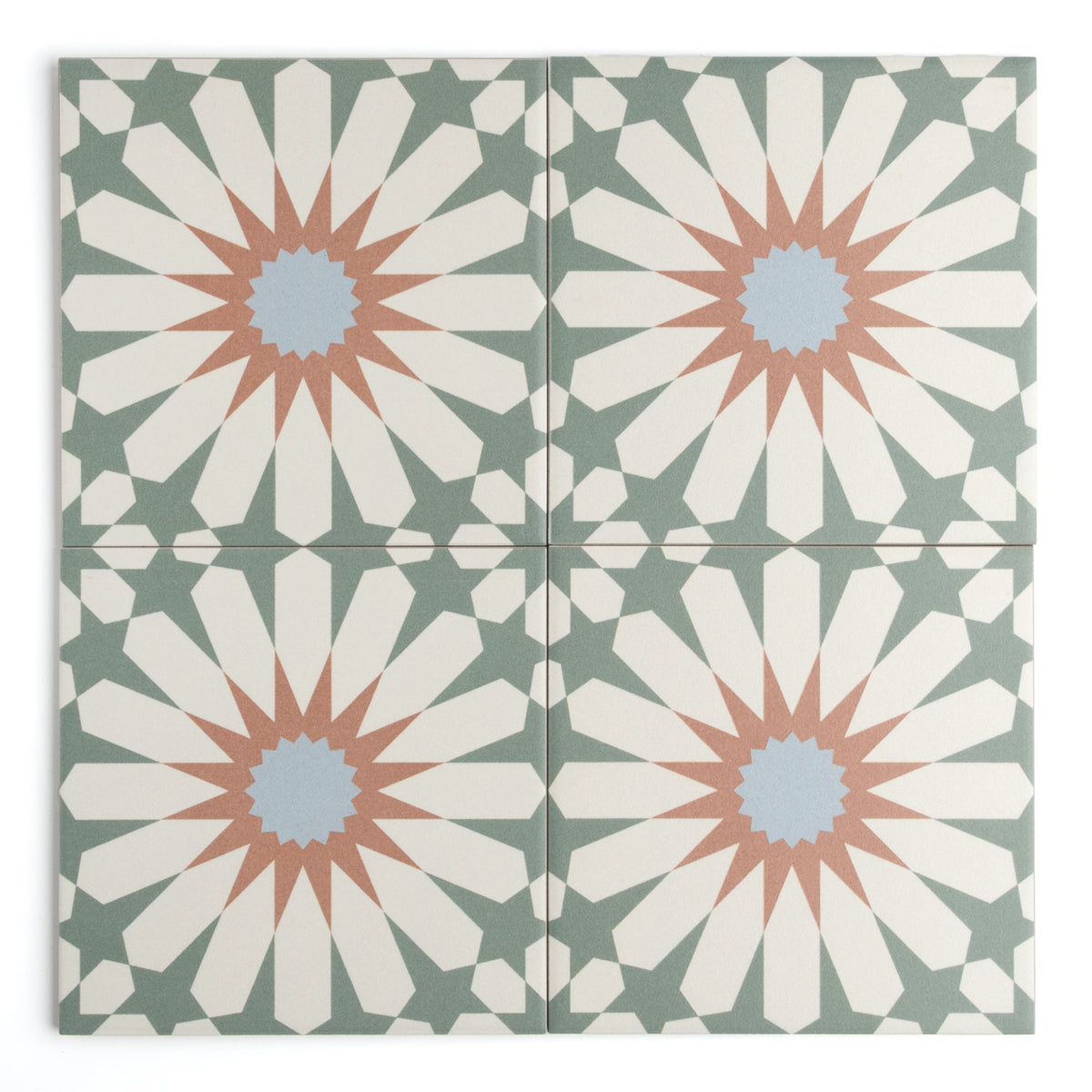 Tropez Mint Patterned Tile