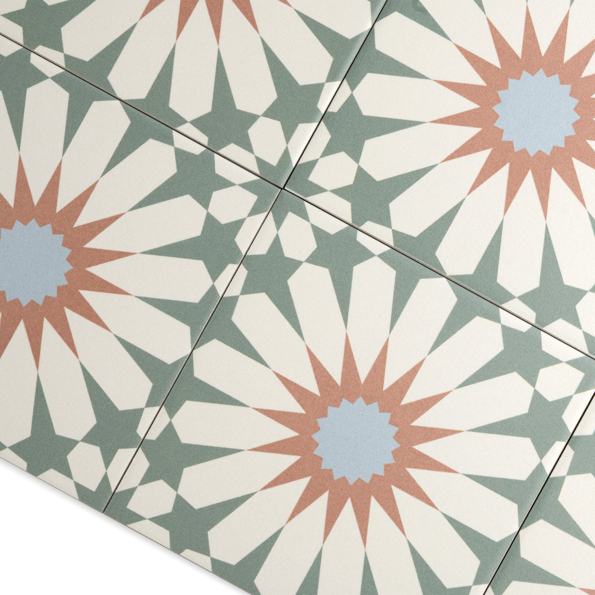 Tropez Mint Patterned Tile