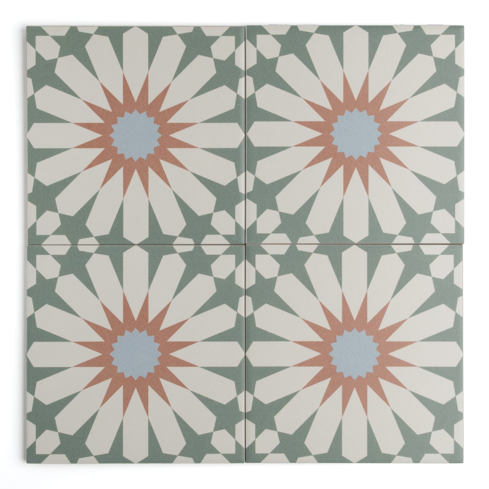 Tropez Mint Patterned Tile