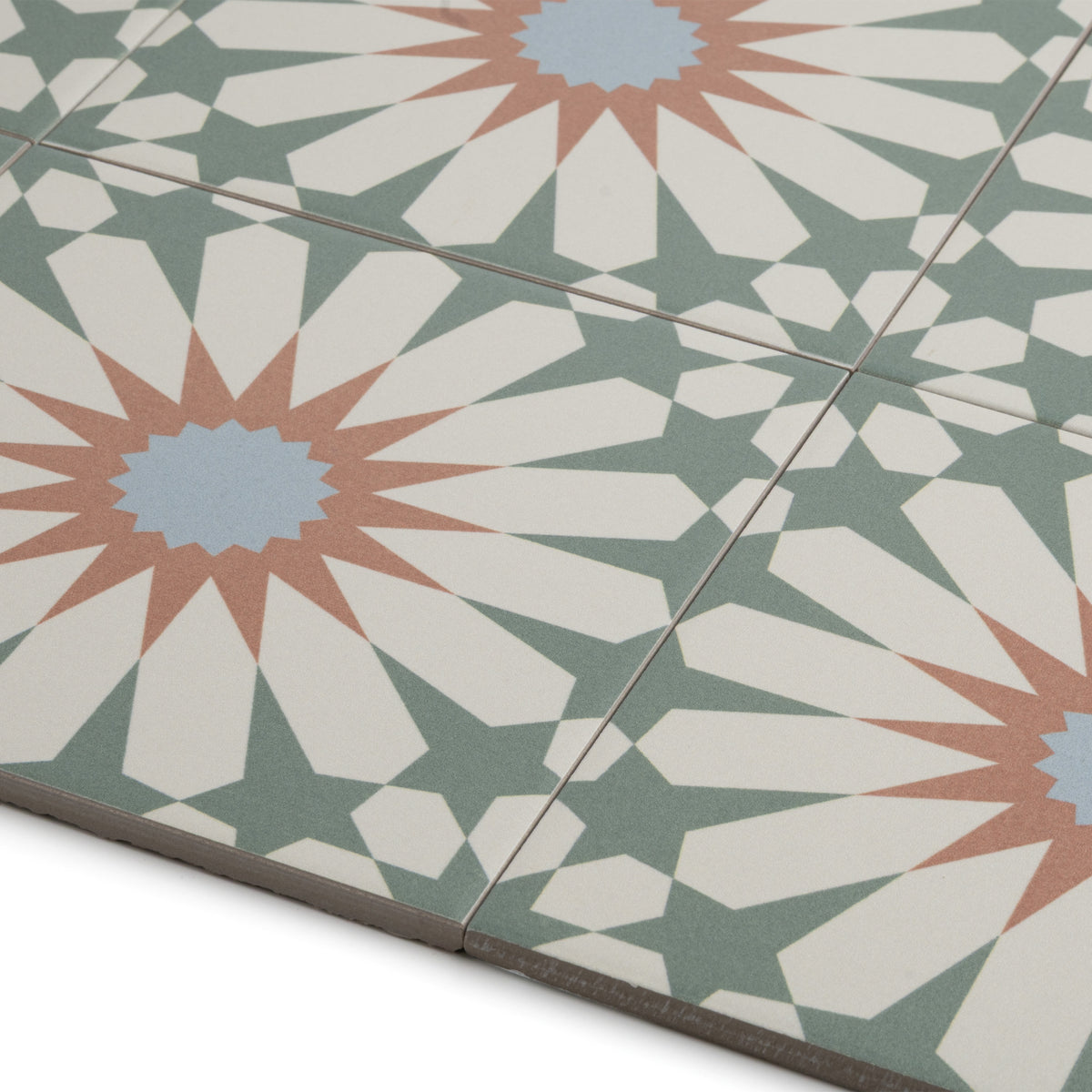 Tropez Mint Patterned Tile