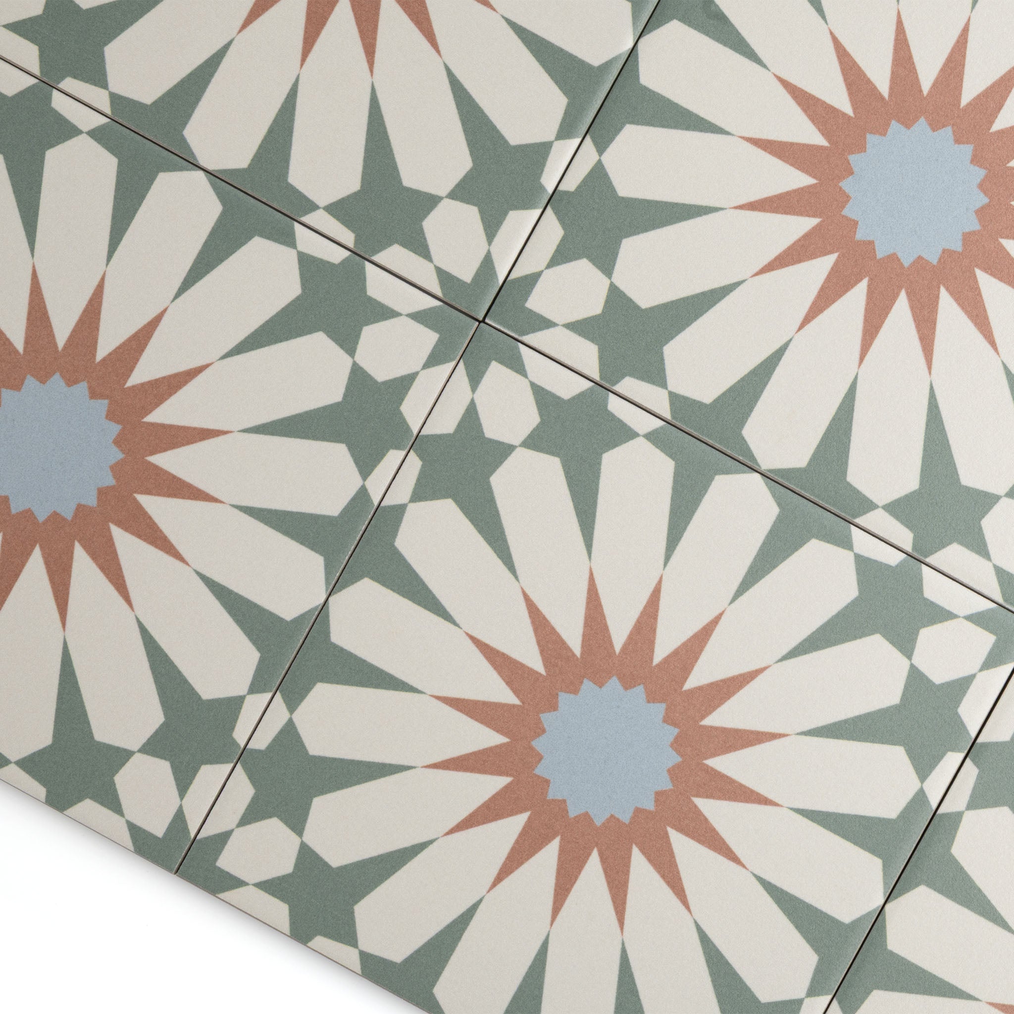 Tropez Mint Patterned Tile