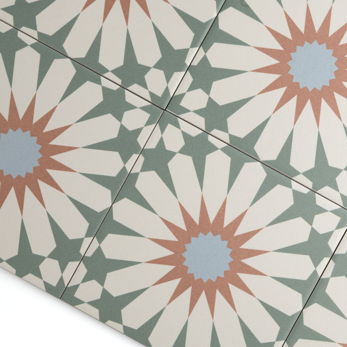 Tropez Mint Patterned Tile