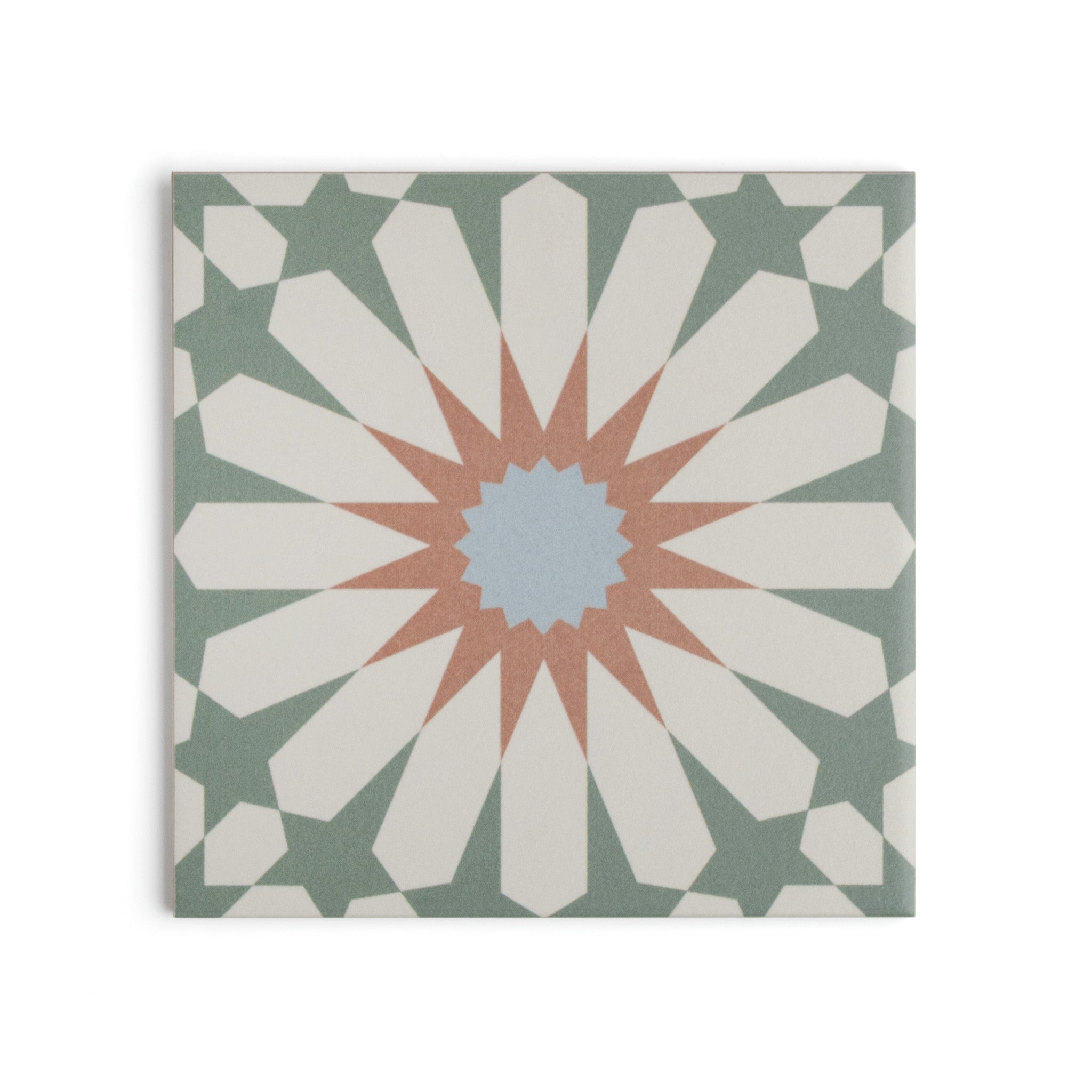 Tropez Mint Patterned Tile