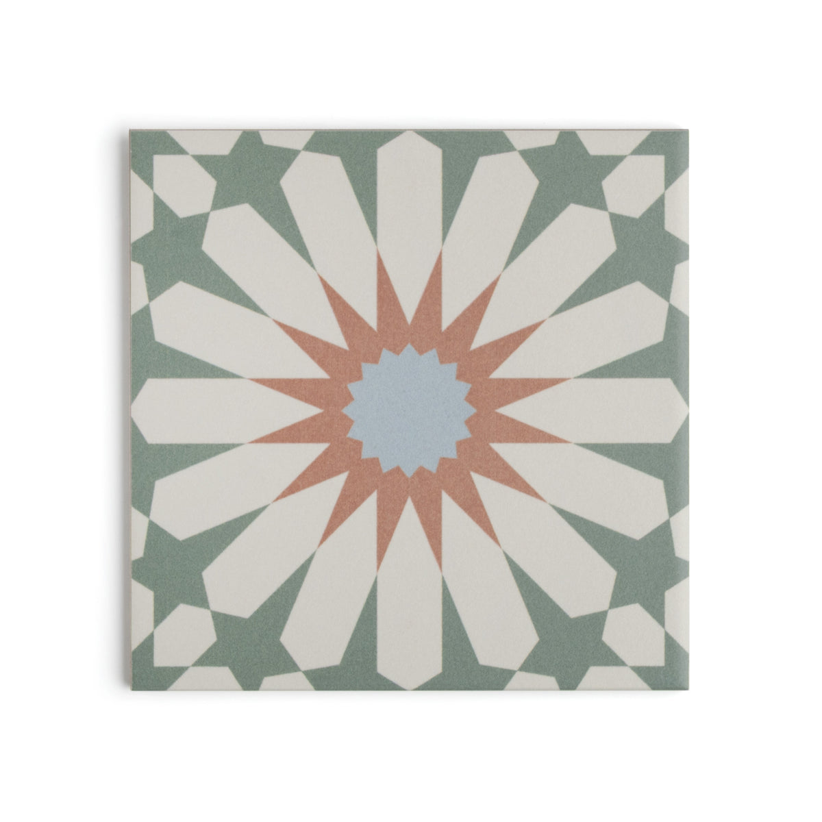 Tropez Mint Patterned Tile