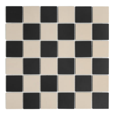 Victorian Black & White Mosaic Tile
