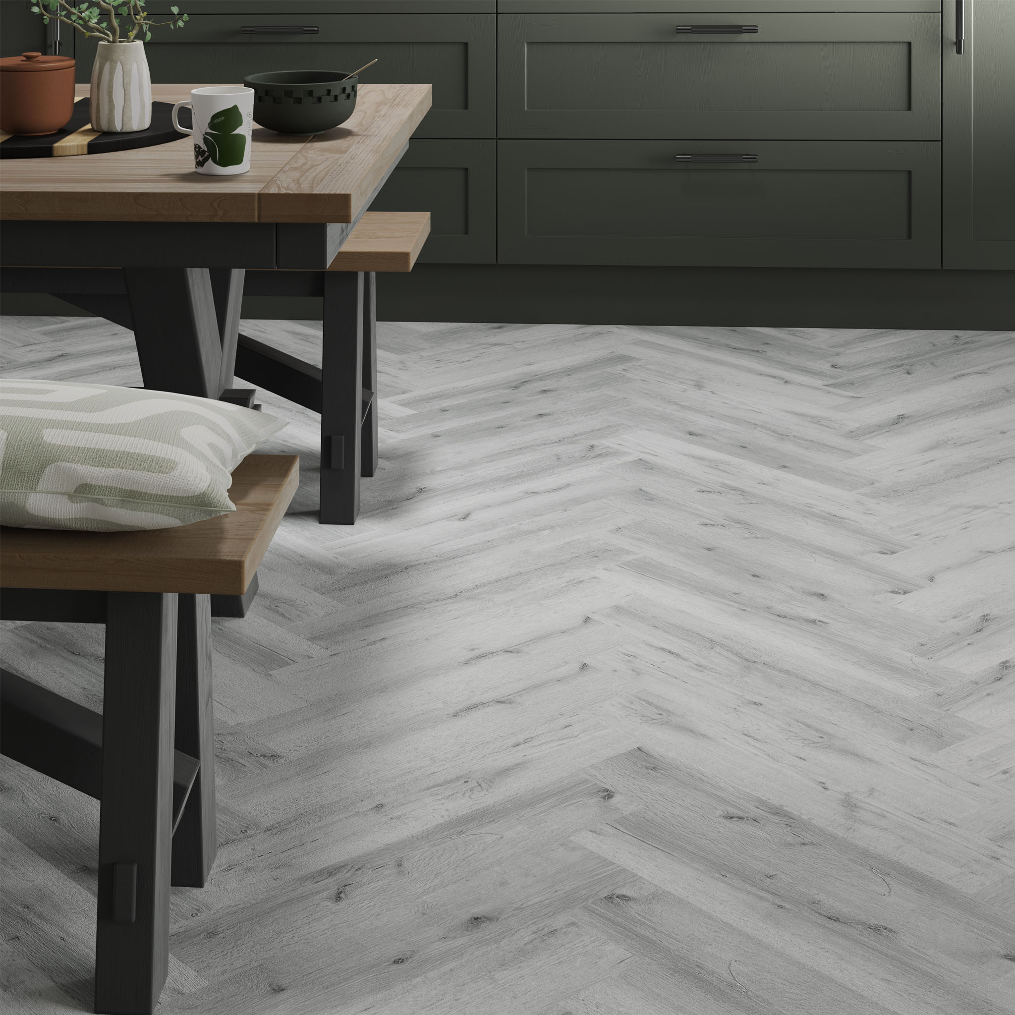 Woodsoul Grey Luxury Vinyl Tile