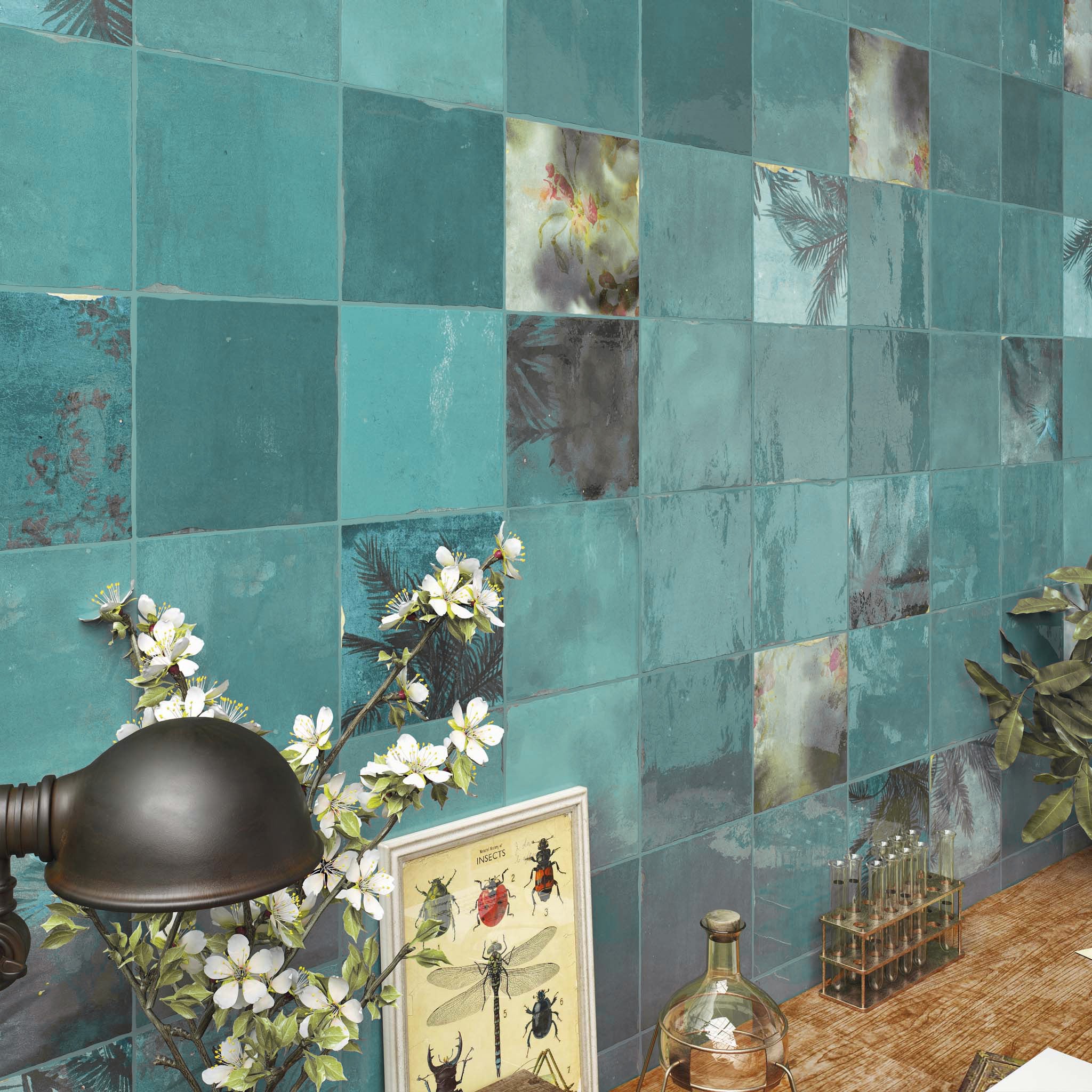 Zellige Teal Wall Tile