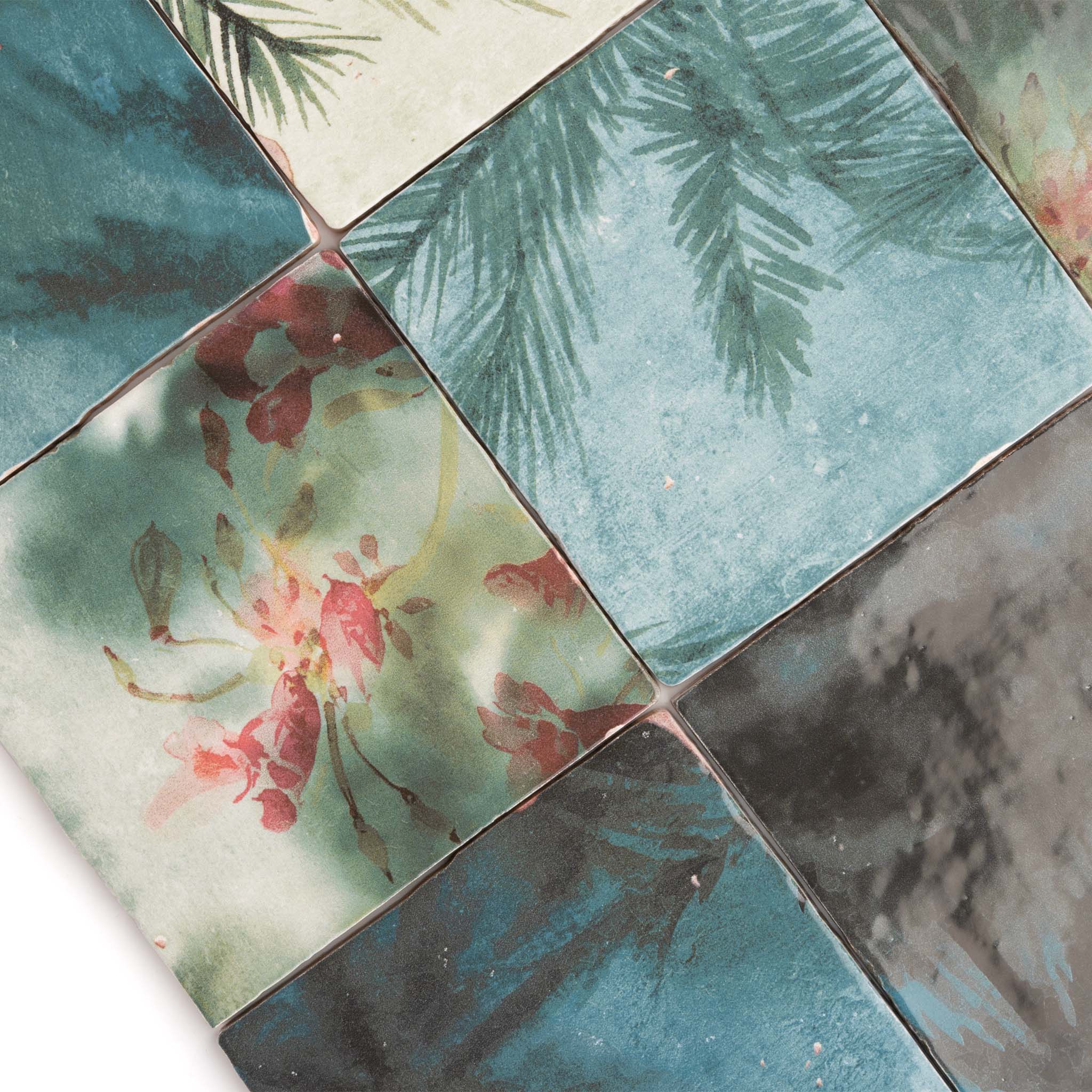 Zellige Teal Decor Wall Tile