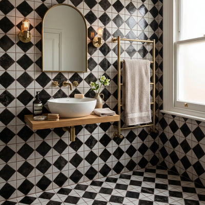 Auberge Black Patterned Tile