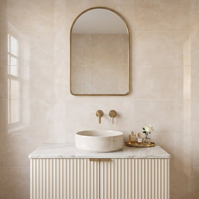 Aura Ivory Gloss Tile