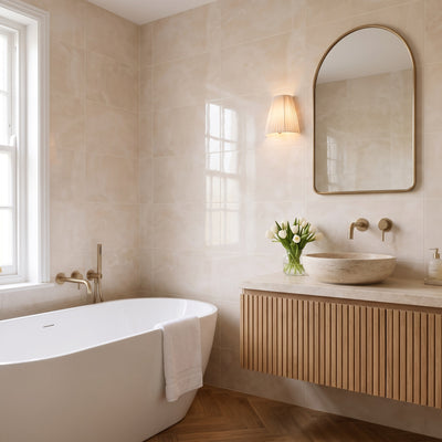 Aura Ivory Gloss Tile
