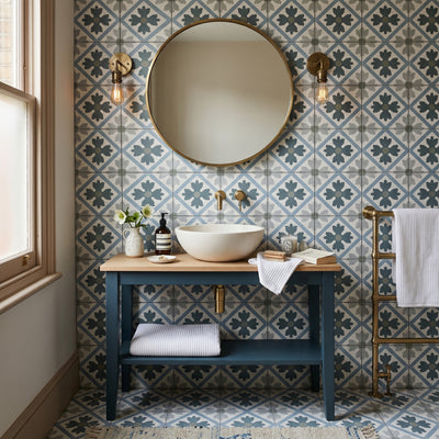 Bella Blue Pattern Tile