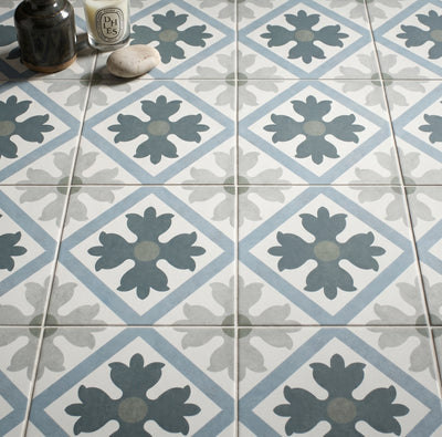 Bella Blue Pattern Tile