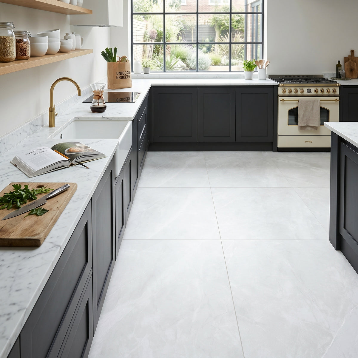 Corinth White Floor Tile