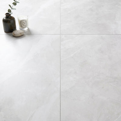 Corinth White Floor Tile