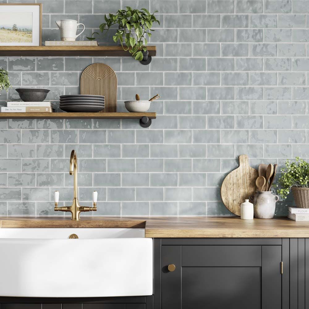 Country Duck Egg Wall Tile