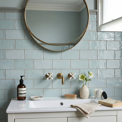 Country Duck Egg Wall Tile