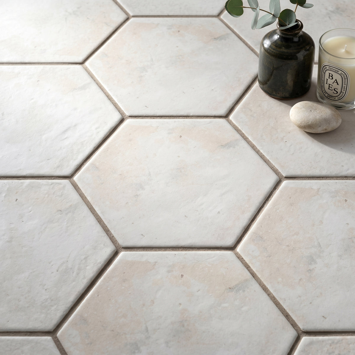 Croft White Hexagon Tile