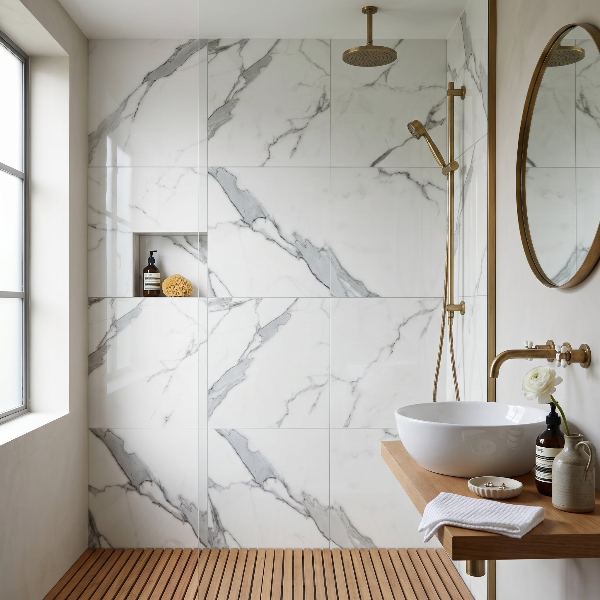 Destiny White Polished Tile