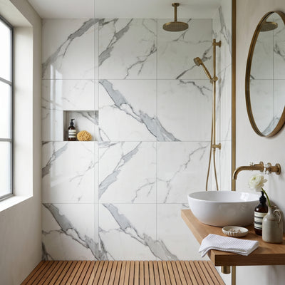 Destiny White Polished Tile