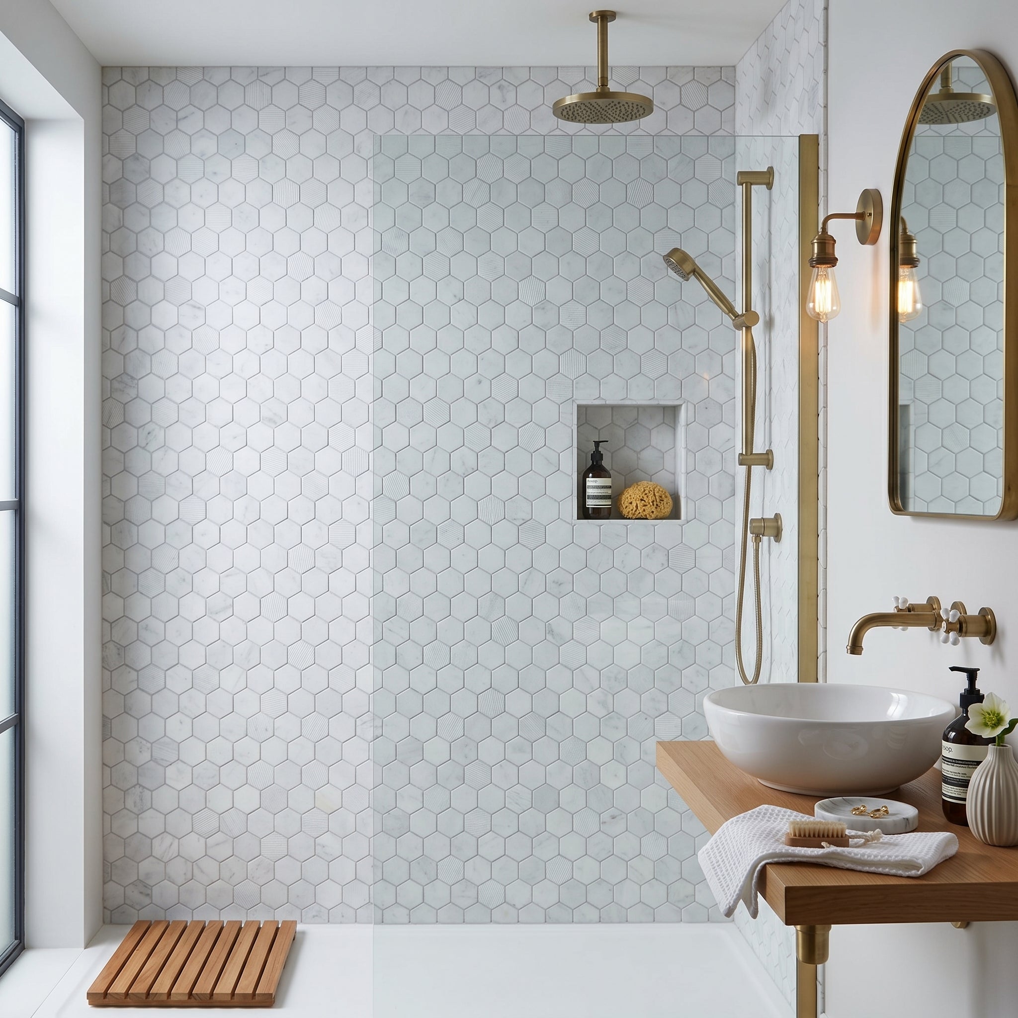 Fairmont Carrara Mosaic Tile