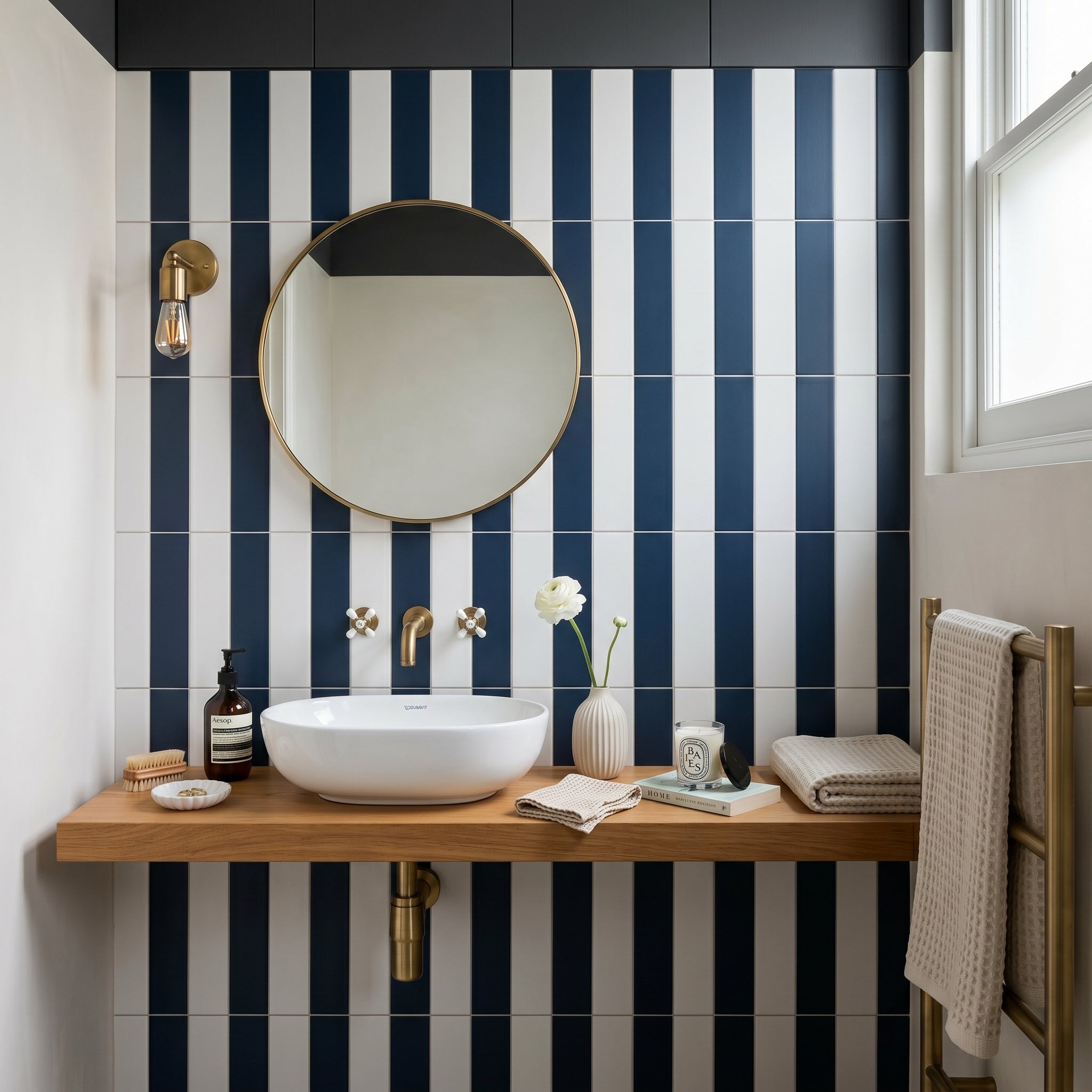 Fluted Stripes Denim