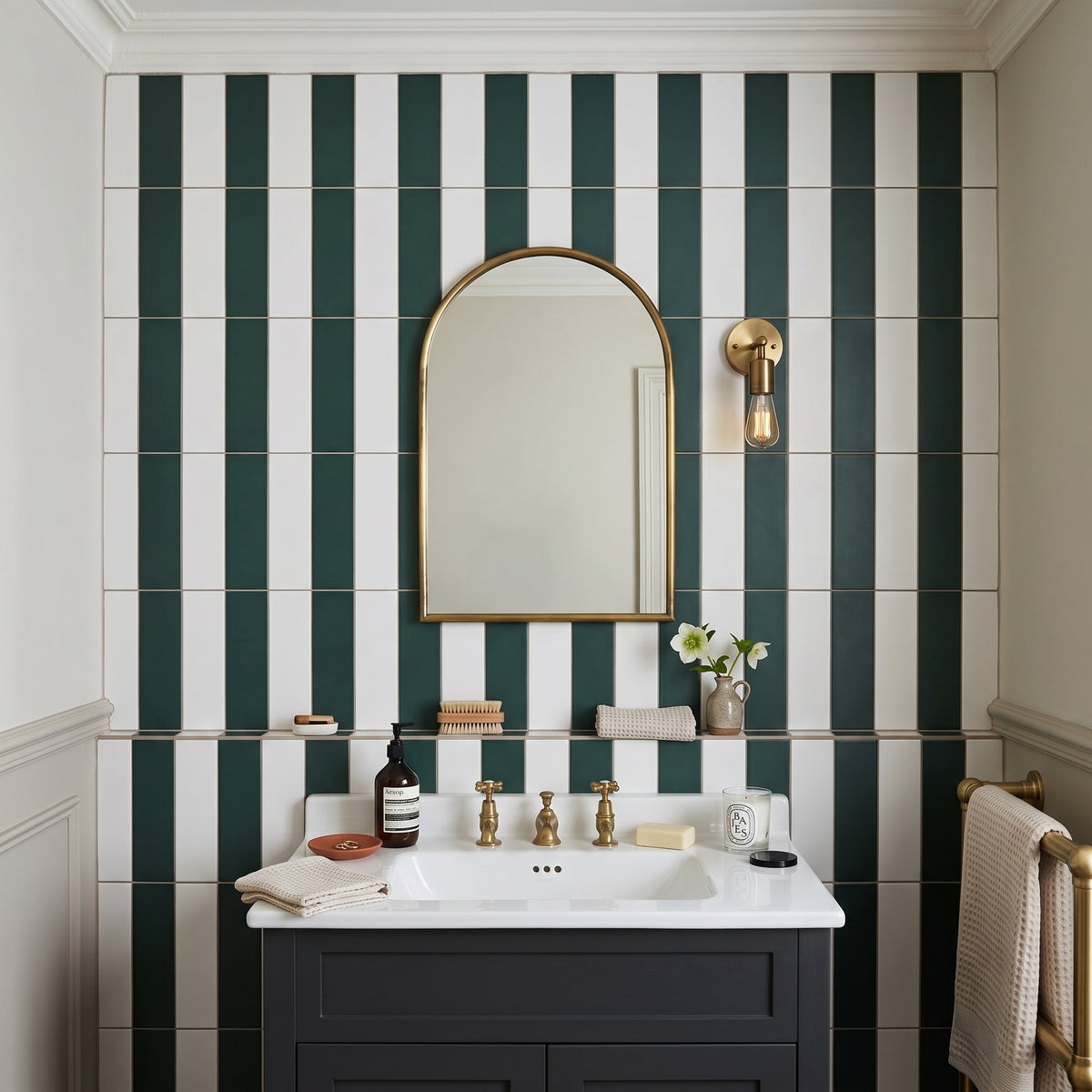 Fluted Stripes Emerald