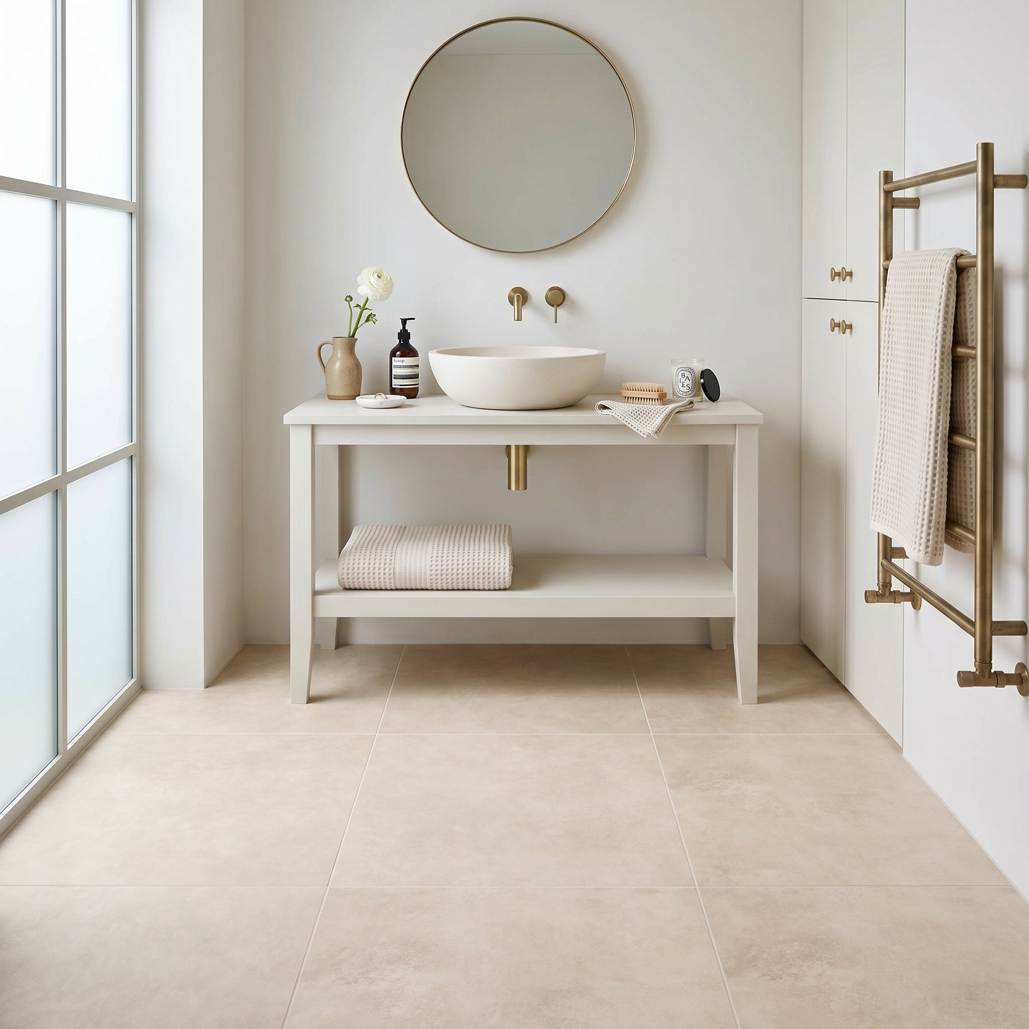 Habitat Ivory Floor Tile