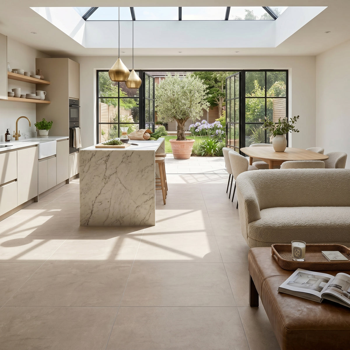 Habitat Taupe Floor Tile