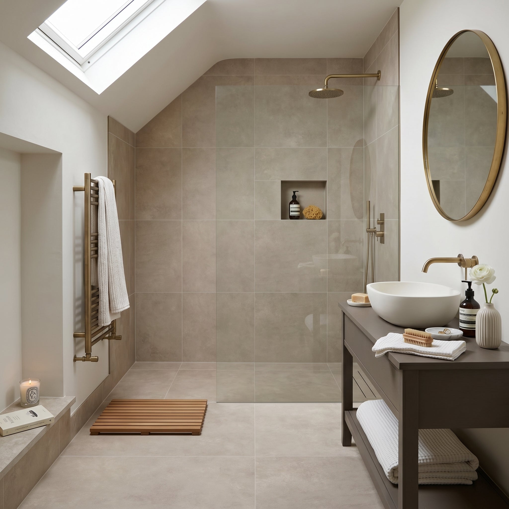 Habitat Taupe Floor Tile