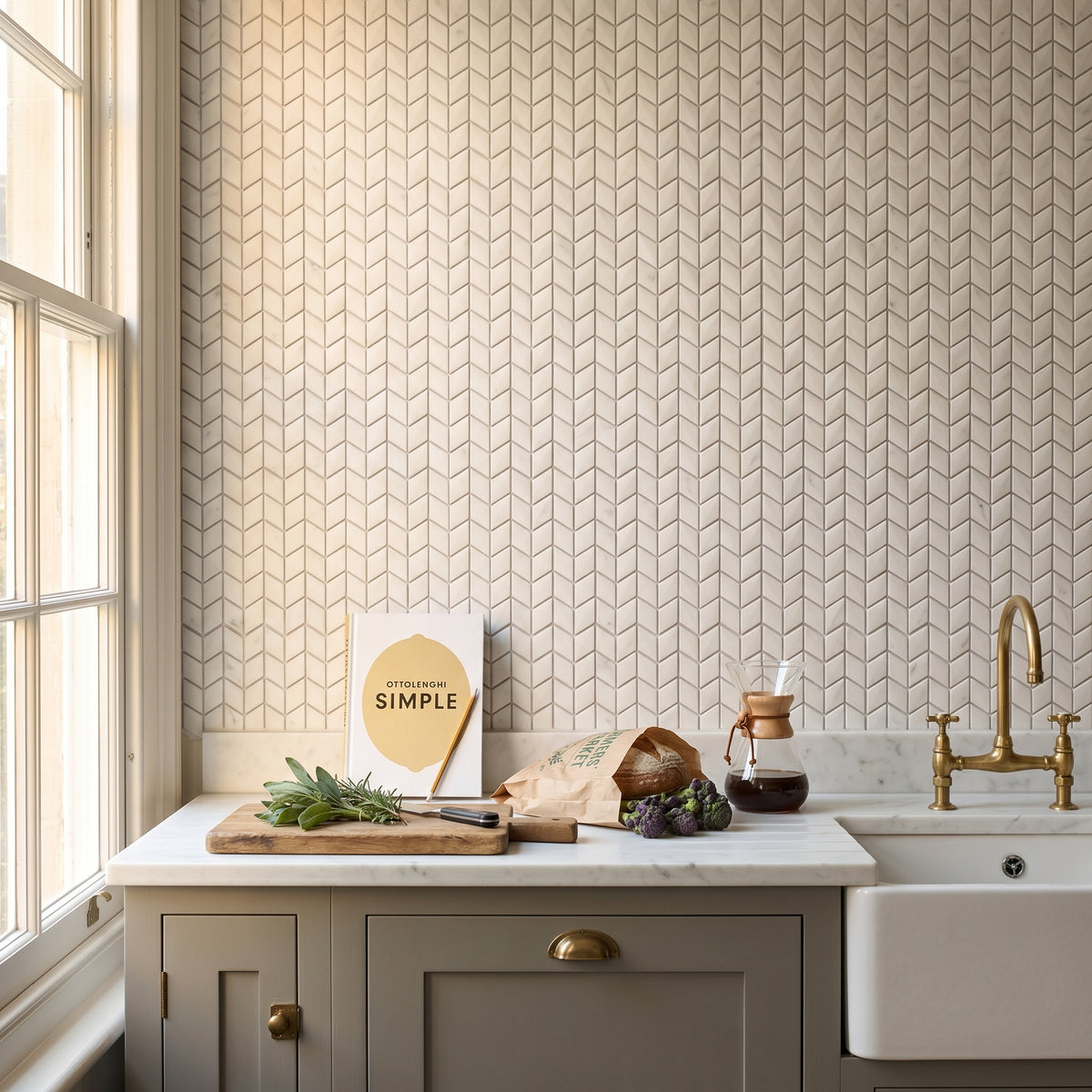 Hamptons Chevron Mosaic Tile