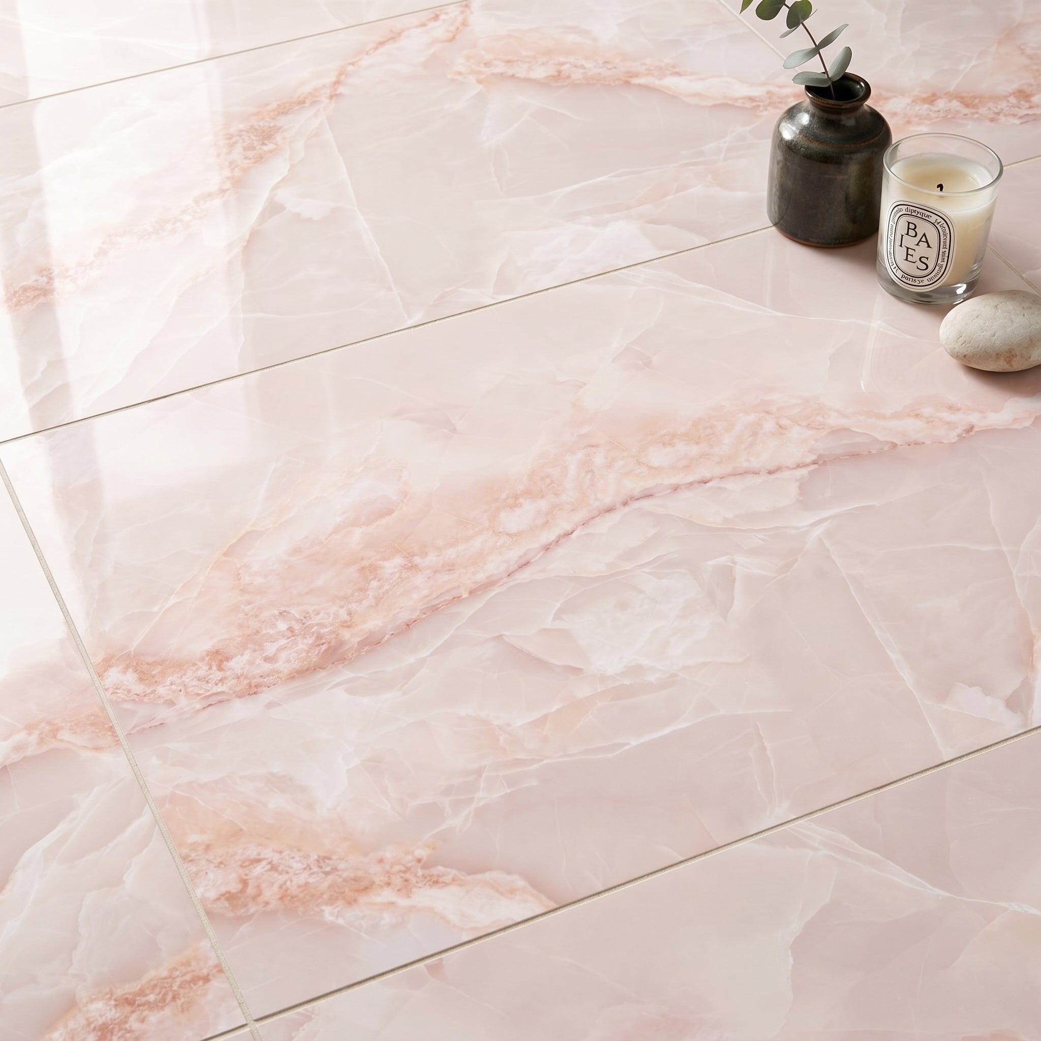 Jewel Onyx Pink Tile