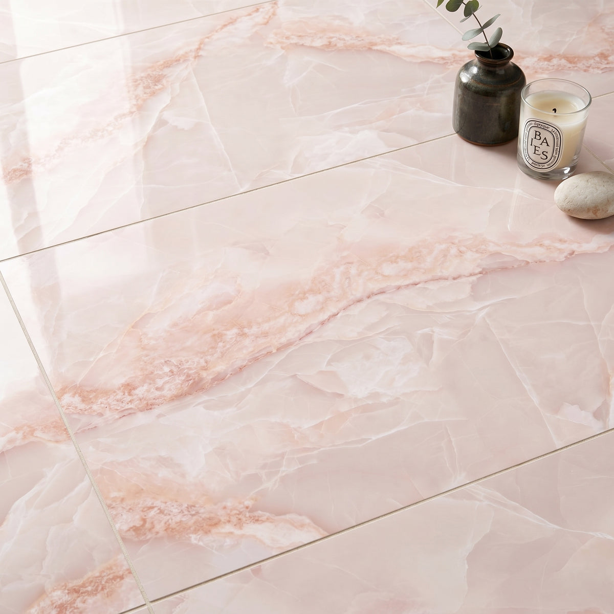Jewel Onyx Pink Tile