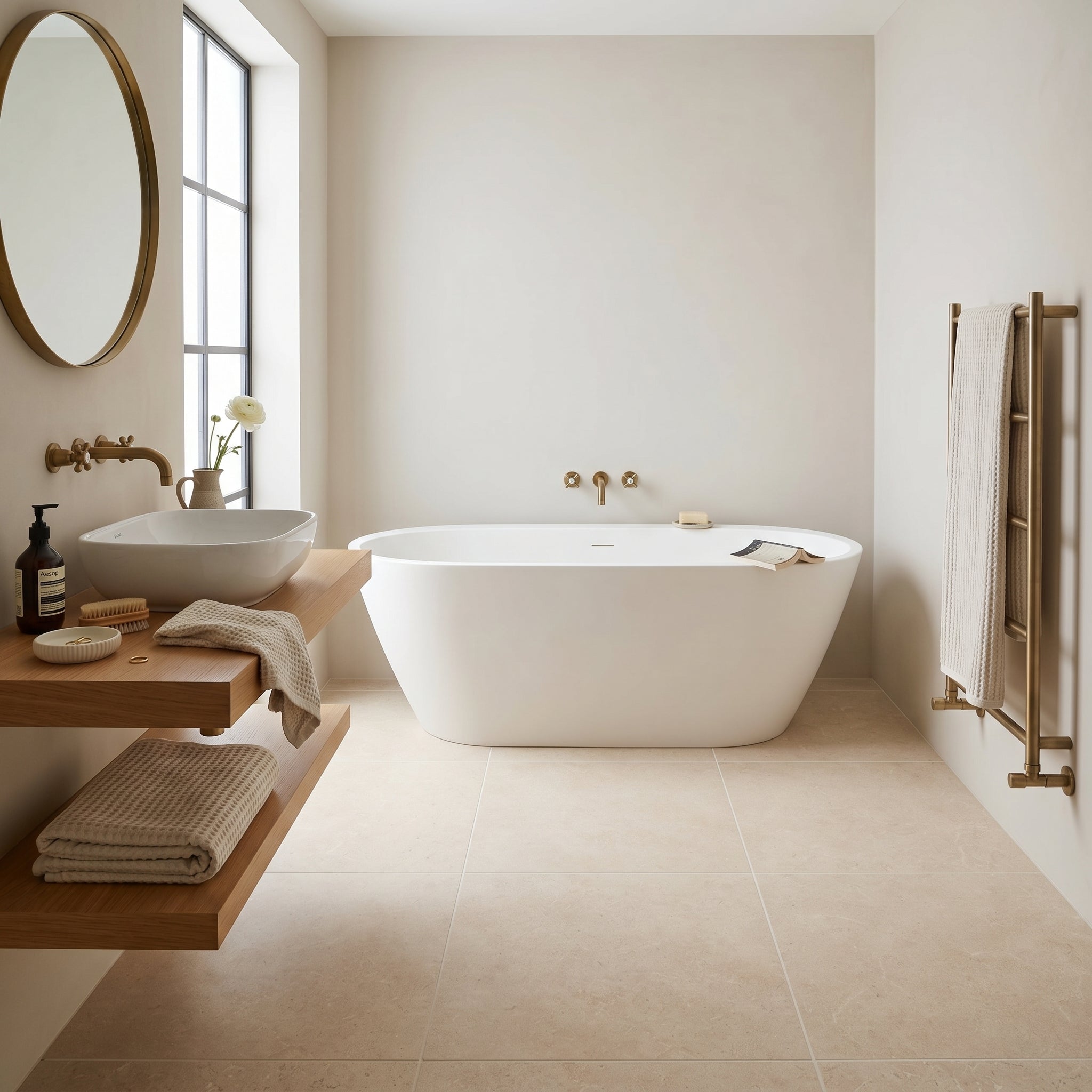 Limestone Beige Floor Tile