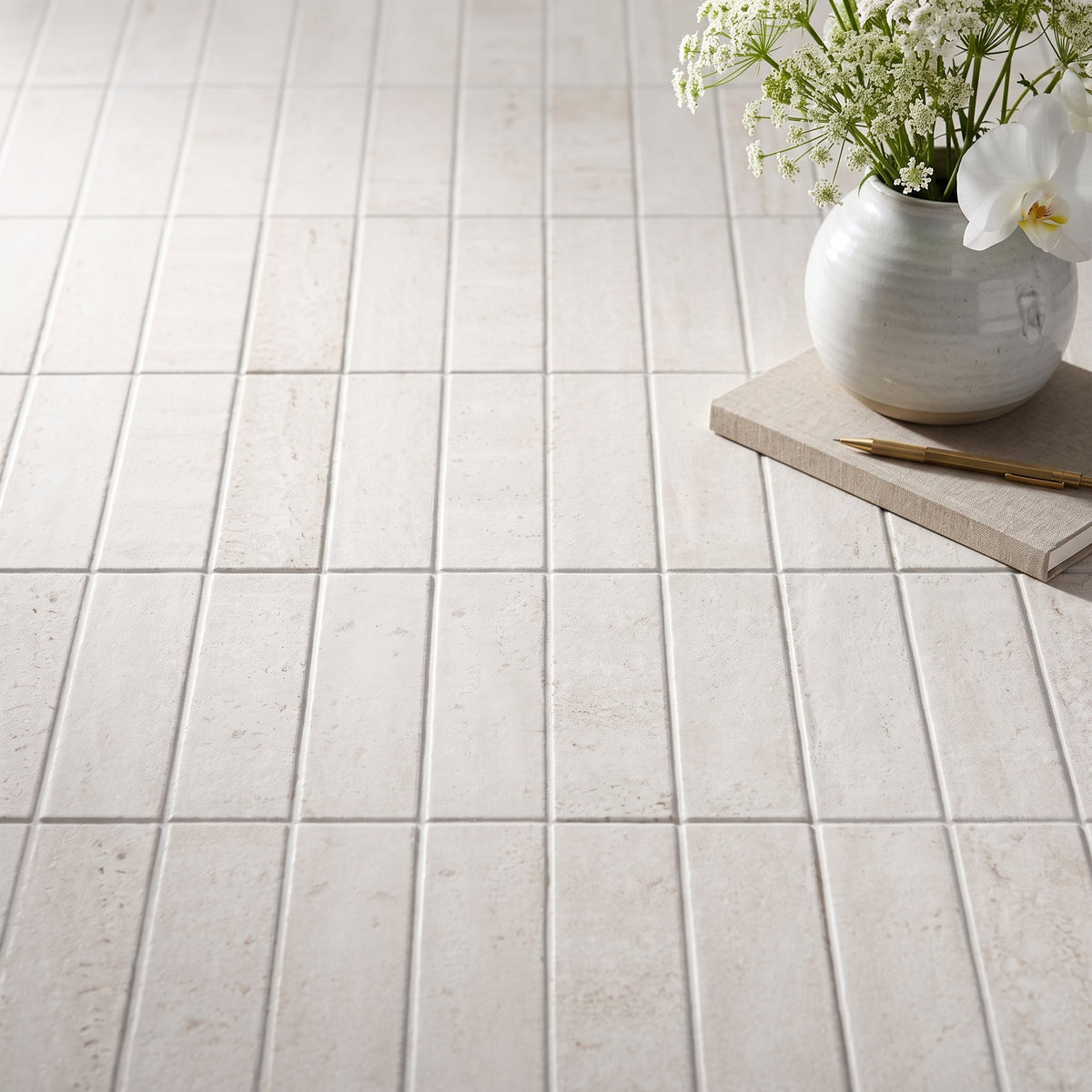 Livia Ivory Decor Tile