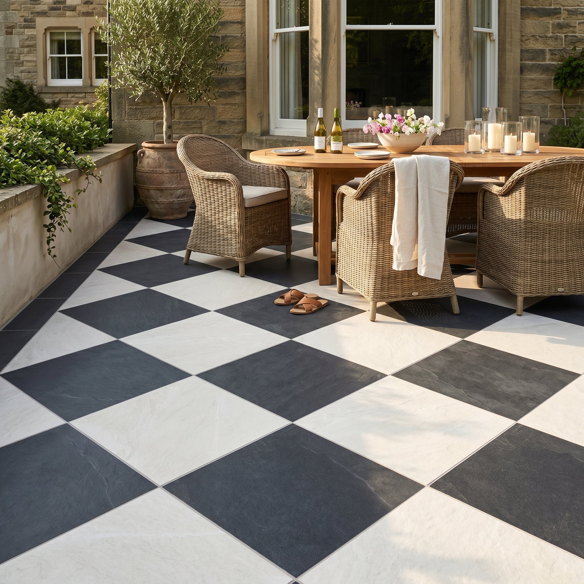 Midlake Chequerboard 2CM Tile – Porcelain Superstore