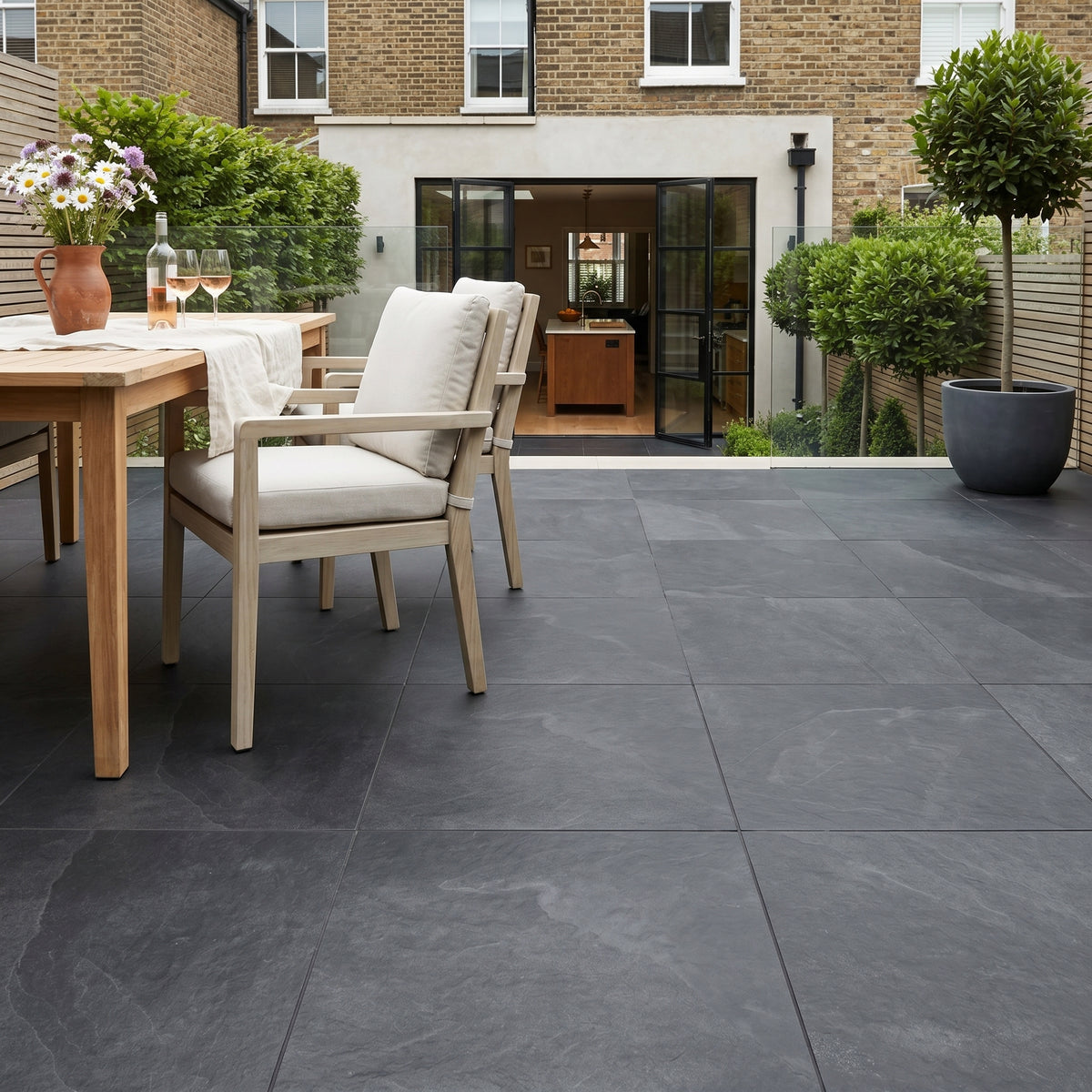 Midlake Black 2CM Outdoor Tile
